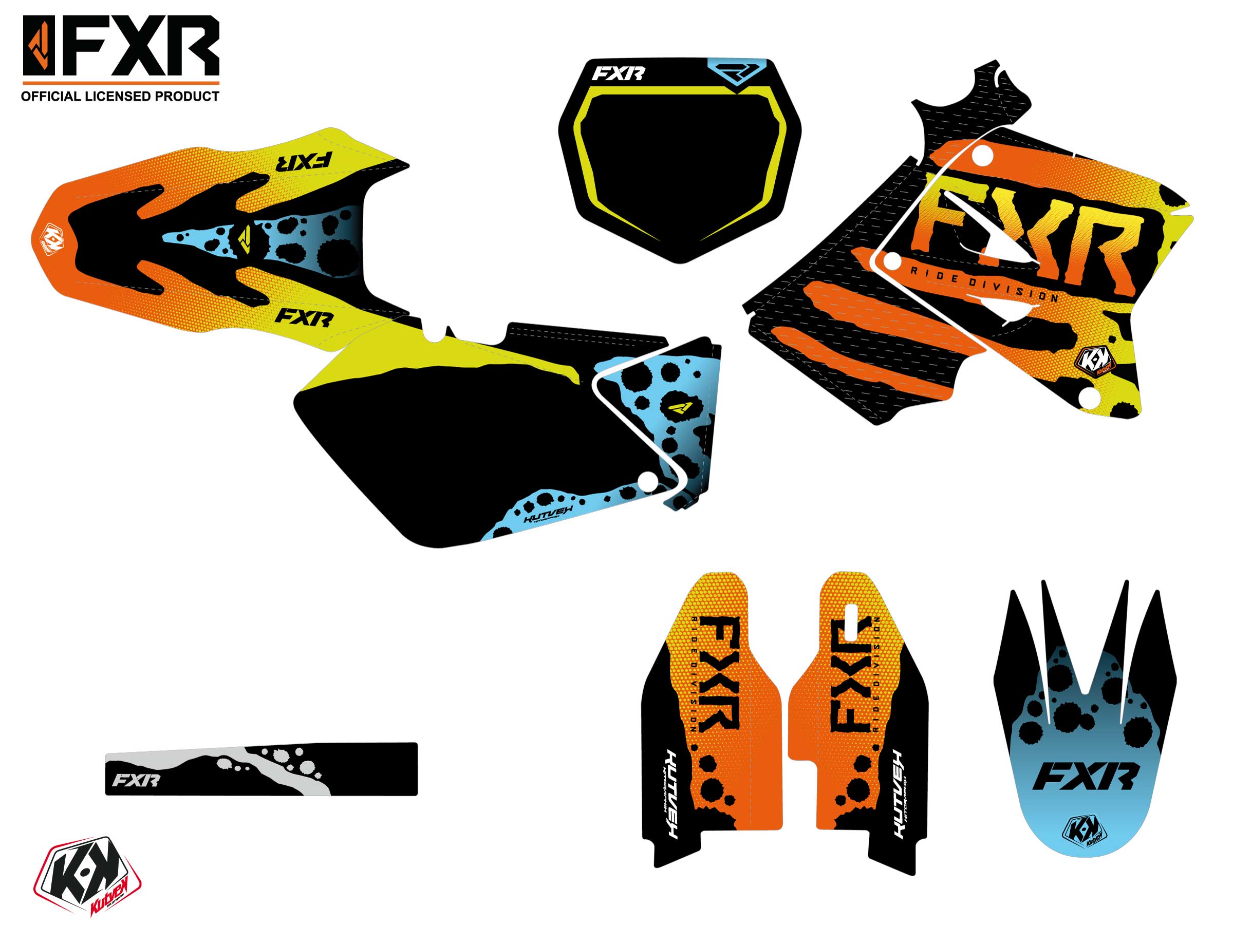 Kit Déco Motocross Fxr Dart Frog Suzuki Rm 125