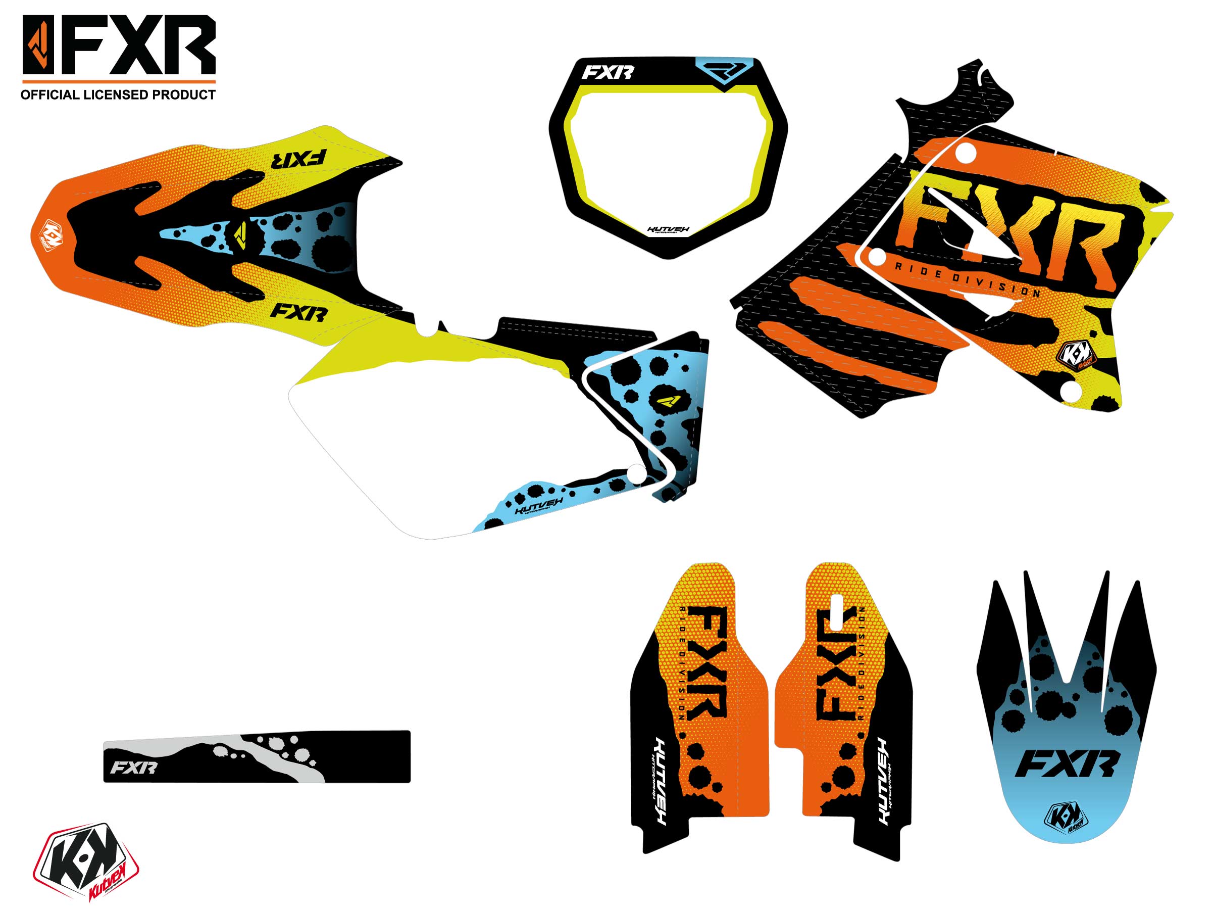 Kit Déco Motocross Fxr Dart Frog Suzuki Rm 250