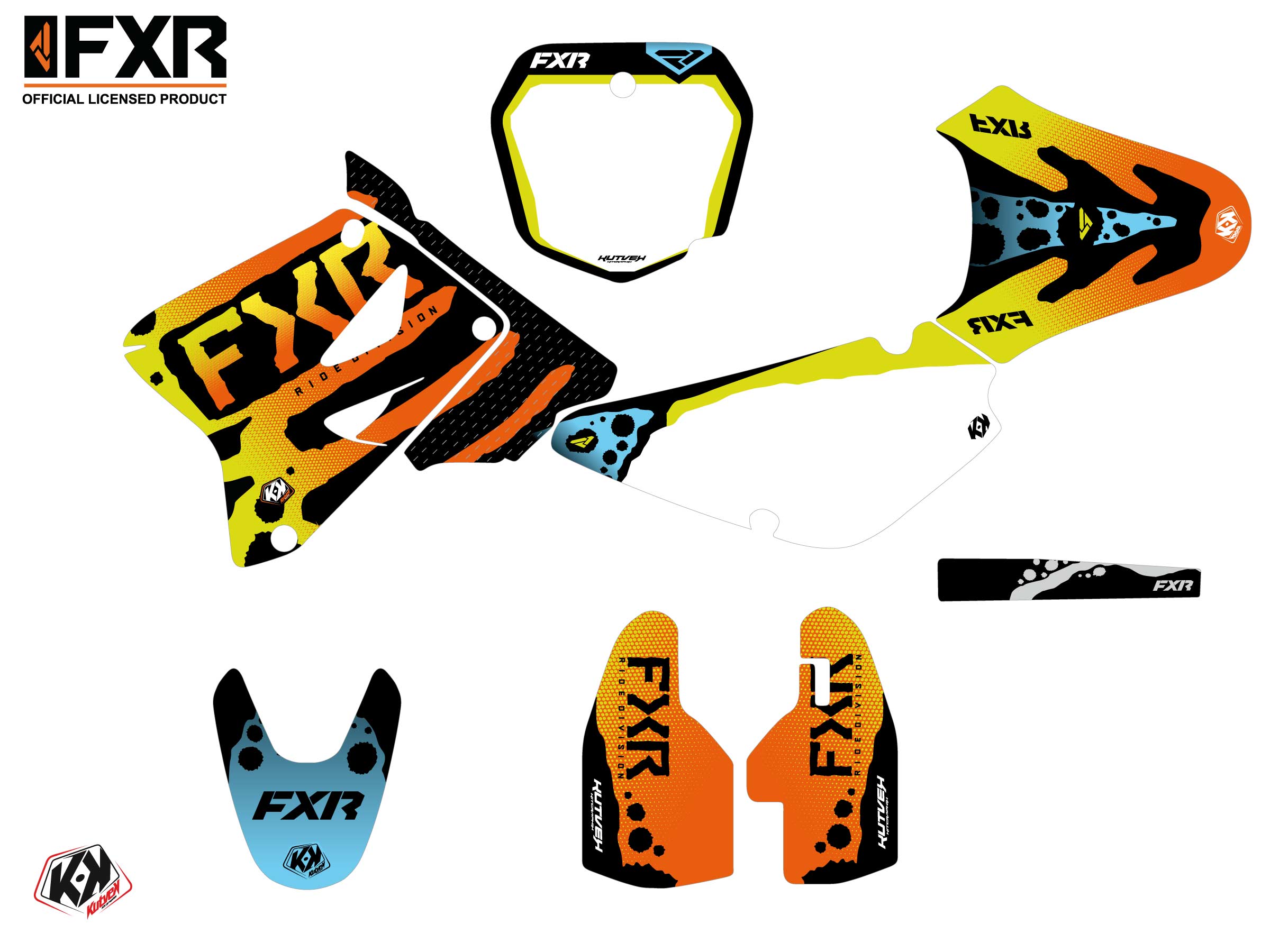 Kit Déco Motocross Fxr Dart Frog Suzuki Rm 85