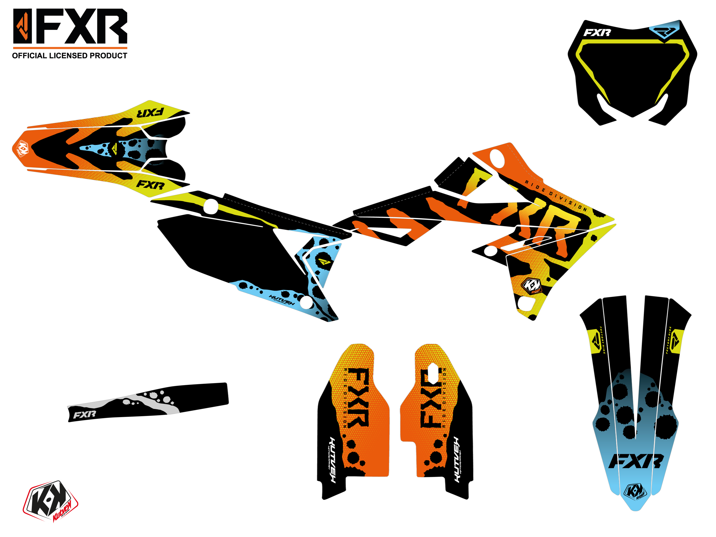 Kit Déco Motocross Fxr Dart Frog Suzuki Rm-z 250