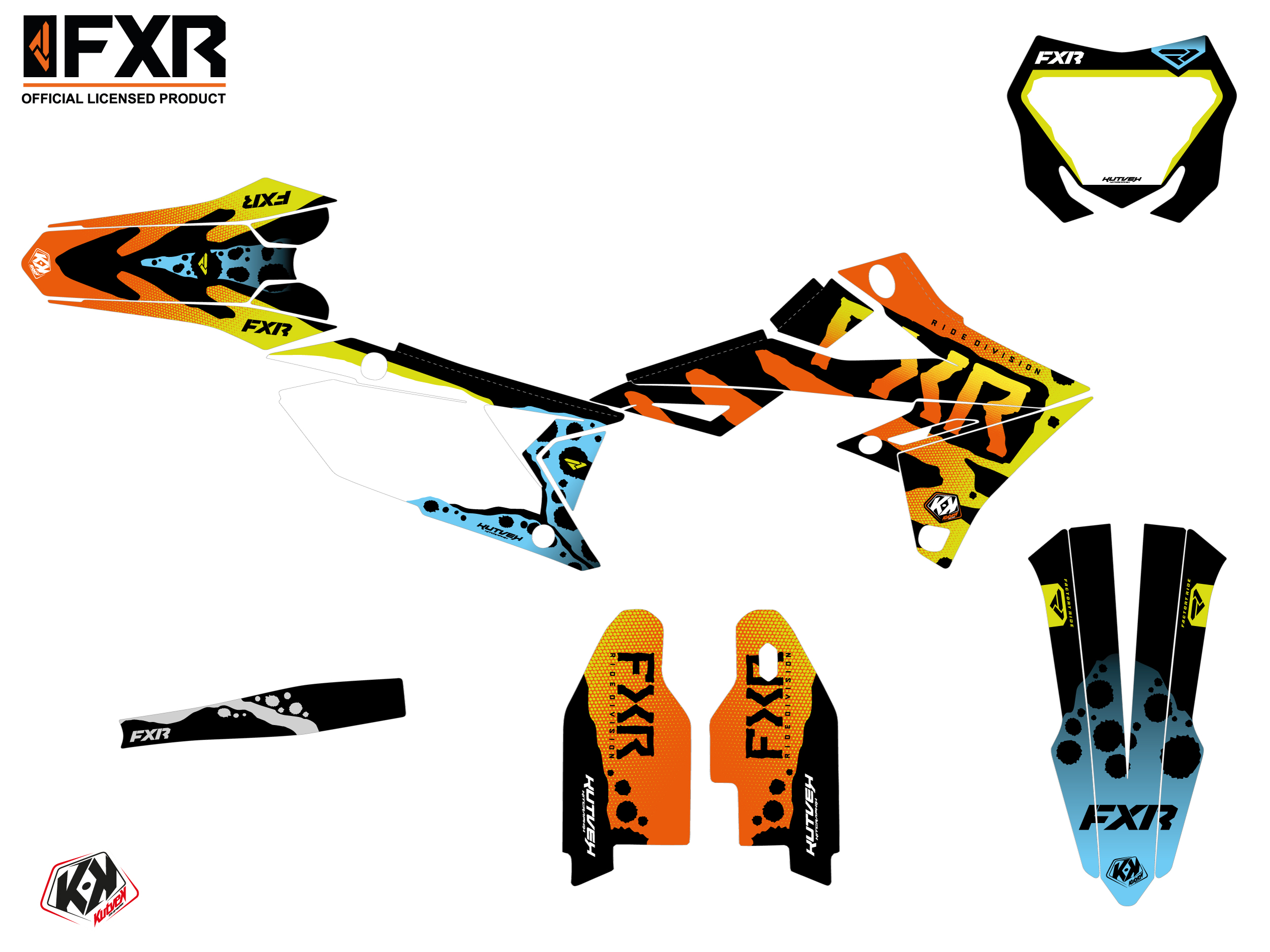 Kit Déco Motocross Fxr Dart Frog Suzuki Rm-z 450