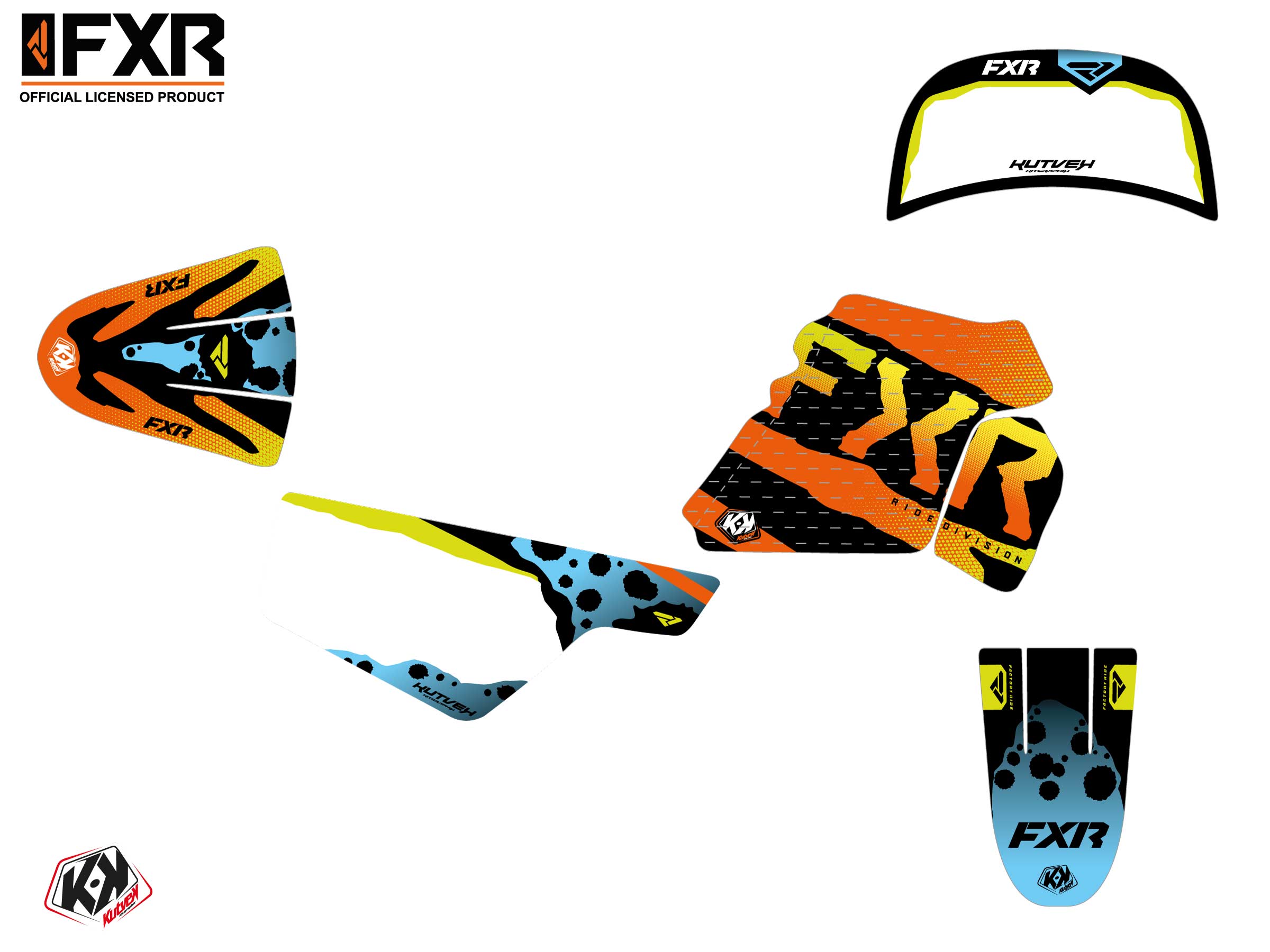 Kit Déco Motocross Fxr Dart Frog Yamaha Pw 50