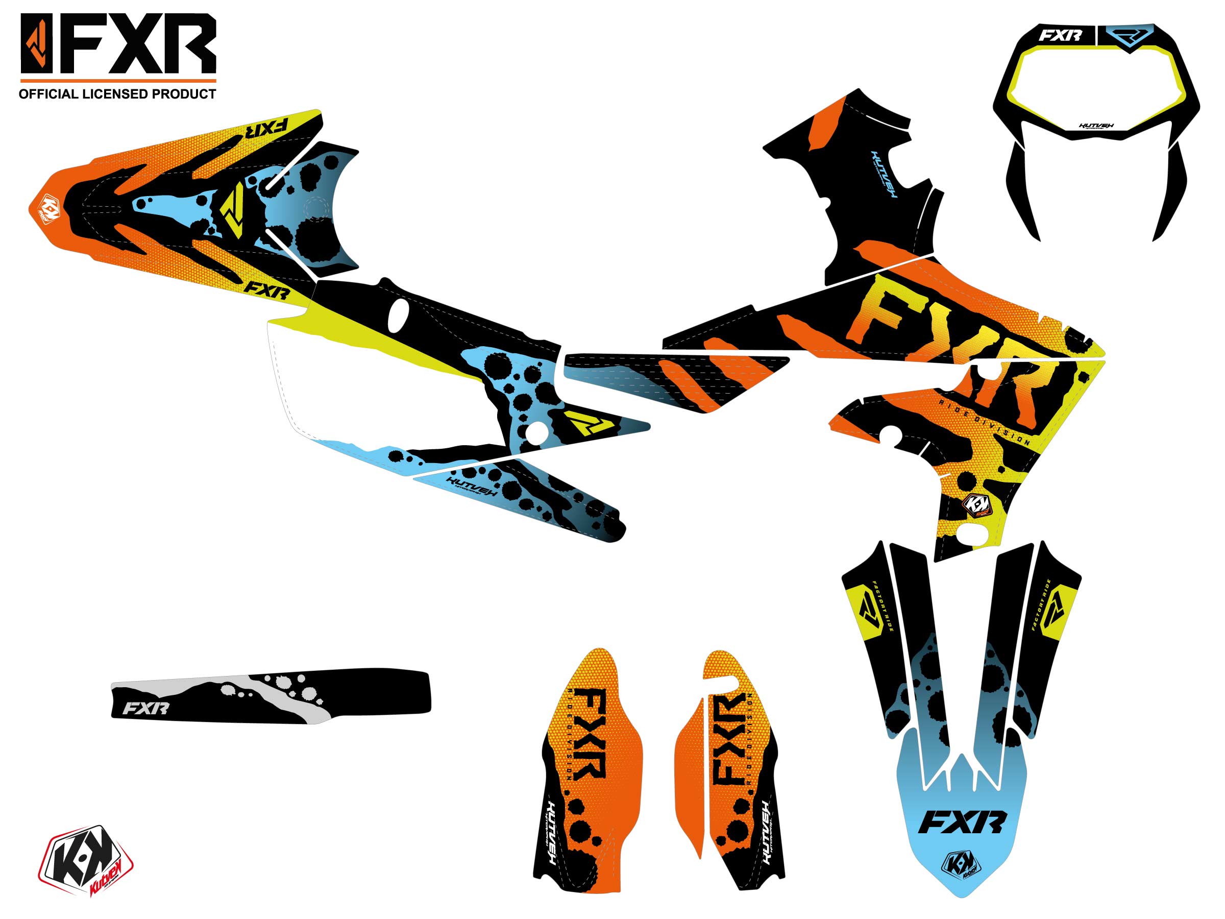 Kit Déco Motocross Fxr Dart Frog Yamaha Wr 250 F