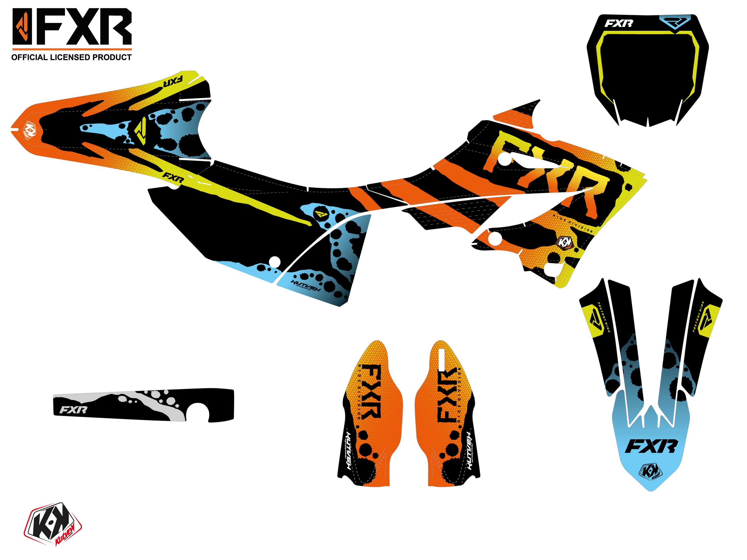 Kit Déco Motocross Fxr Dart Frog Yamaha Yz 125