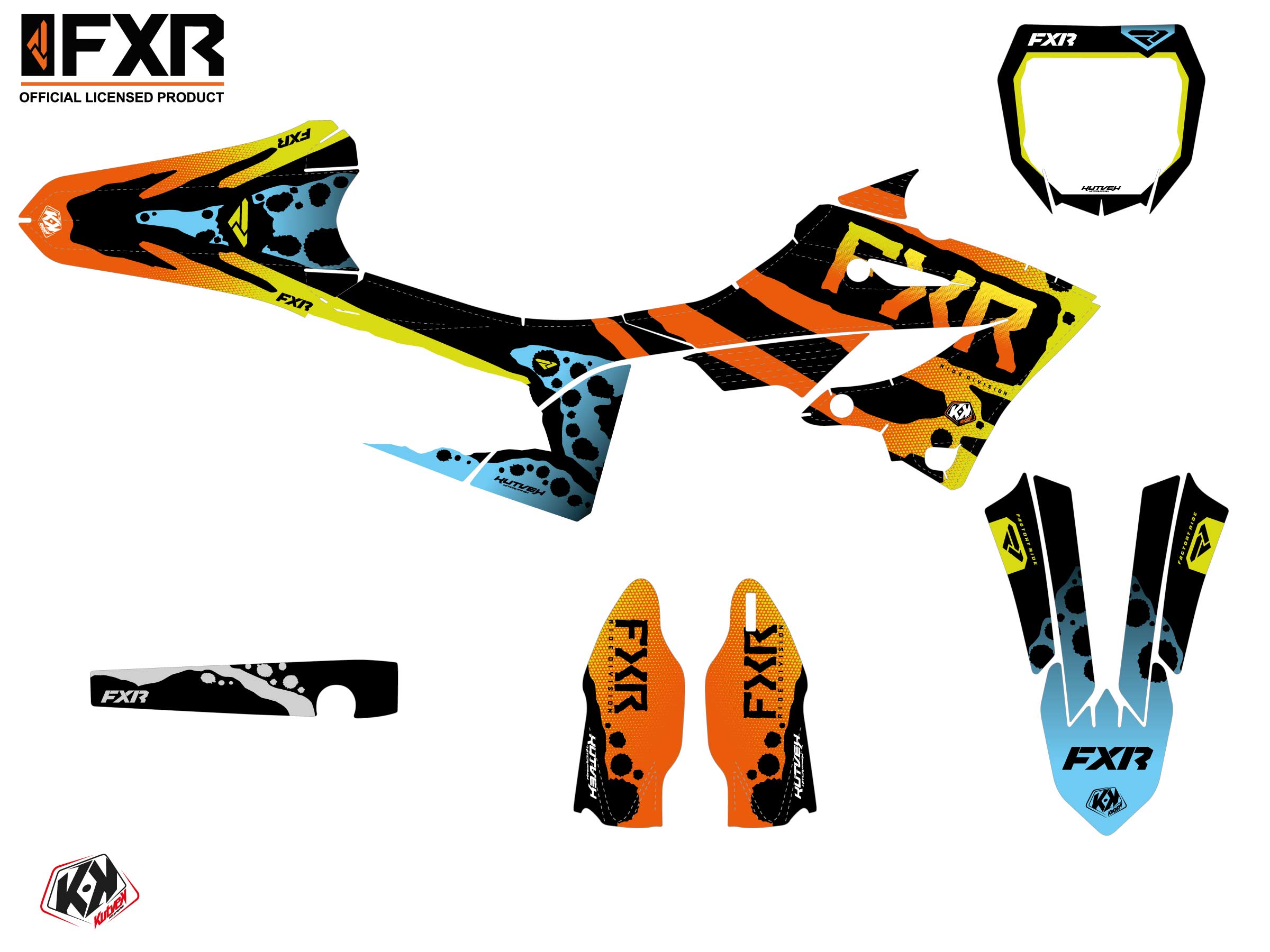 Yamaha Yz 250 Dirt Bike Fxr Dart Frog Graphic Kit