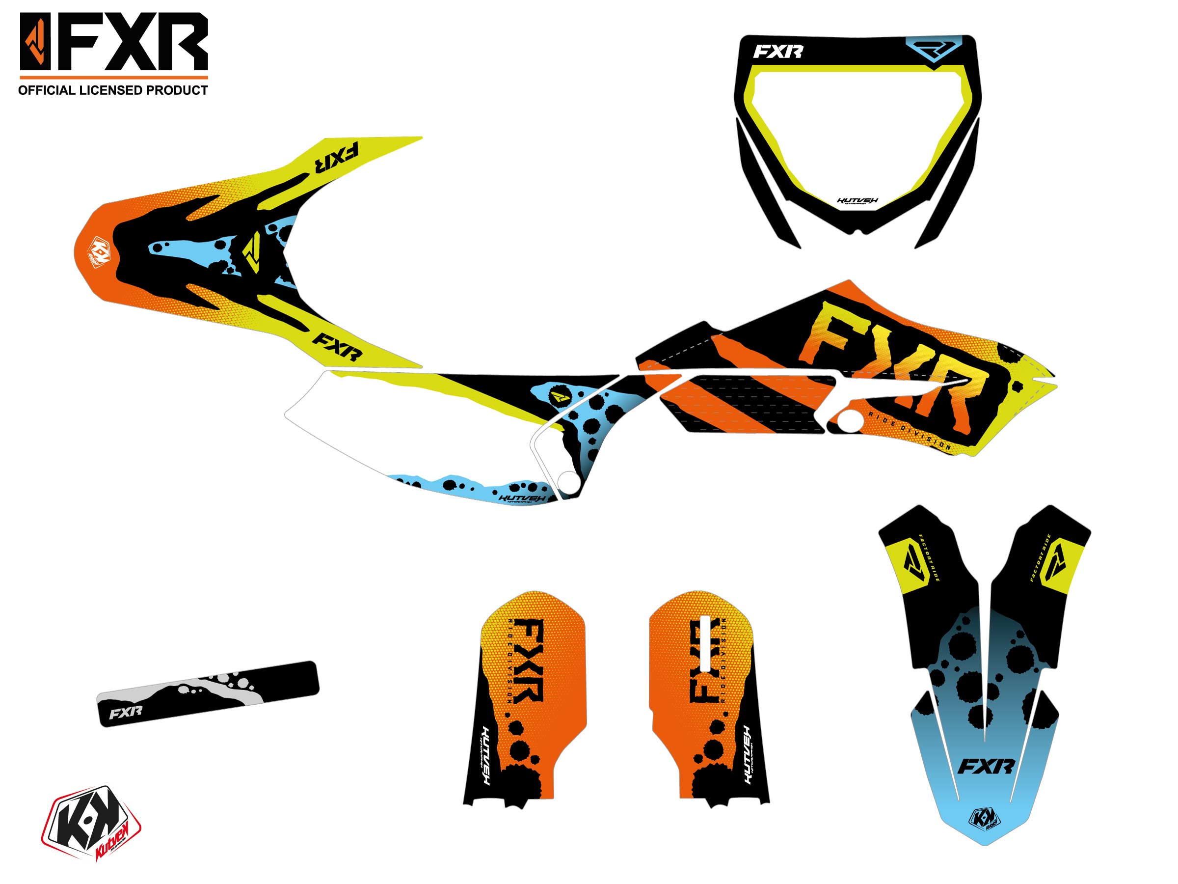 Kit Déco Motocross Fxr Dart Frog Yamaha Yz 65