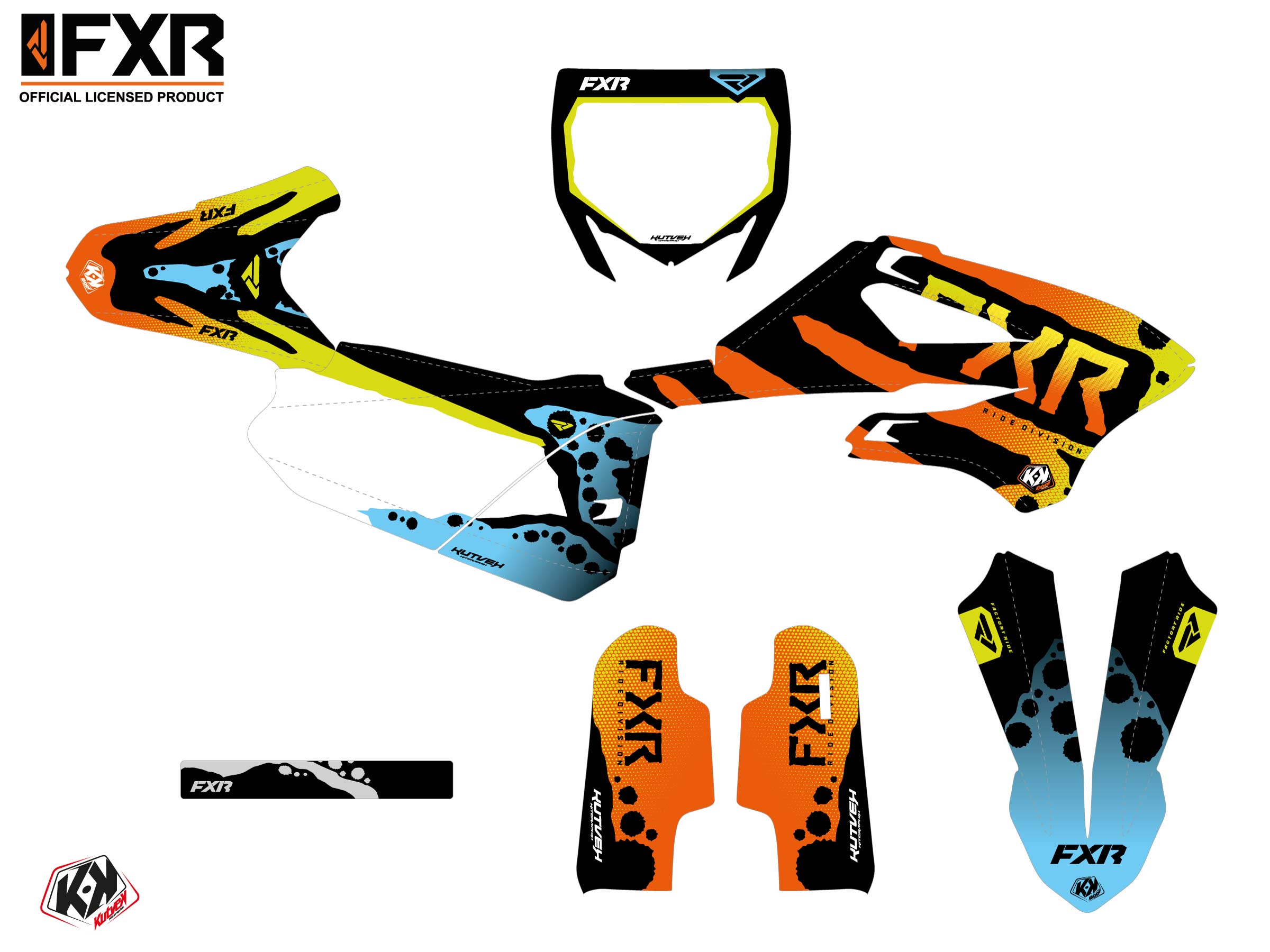 Kit Déco Motocross Fxr Dart Frog Yamaha Yz 85