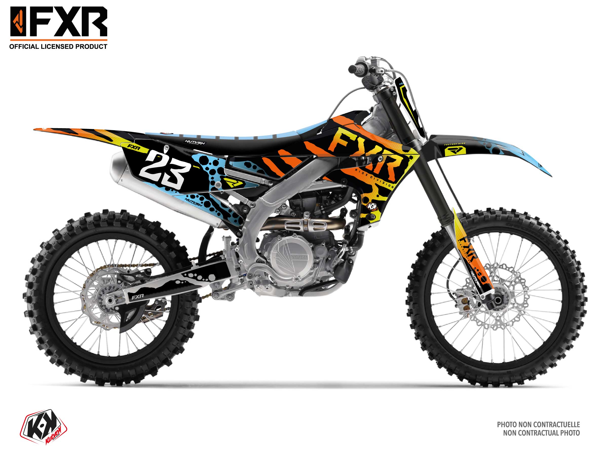 Yamaha Yz 250 F Dirt Bike Fxr Dart Frog Graphic Kit