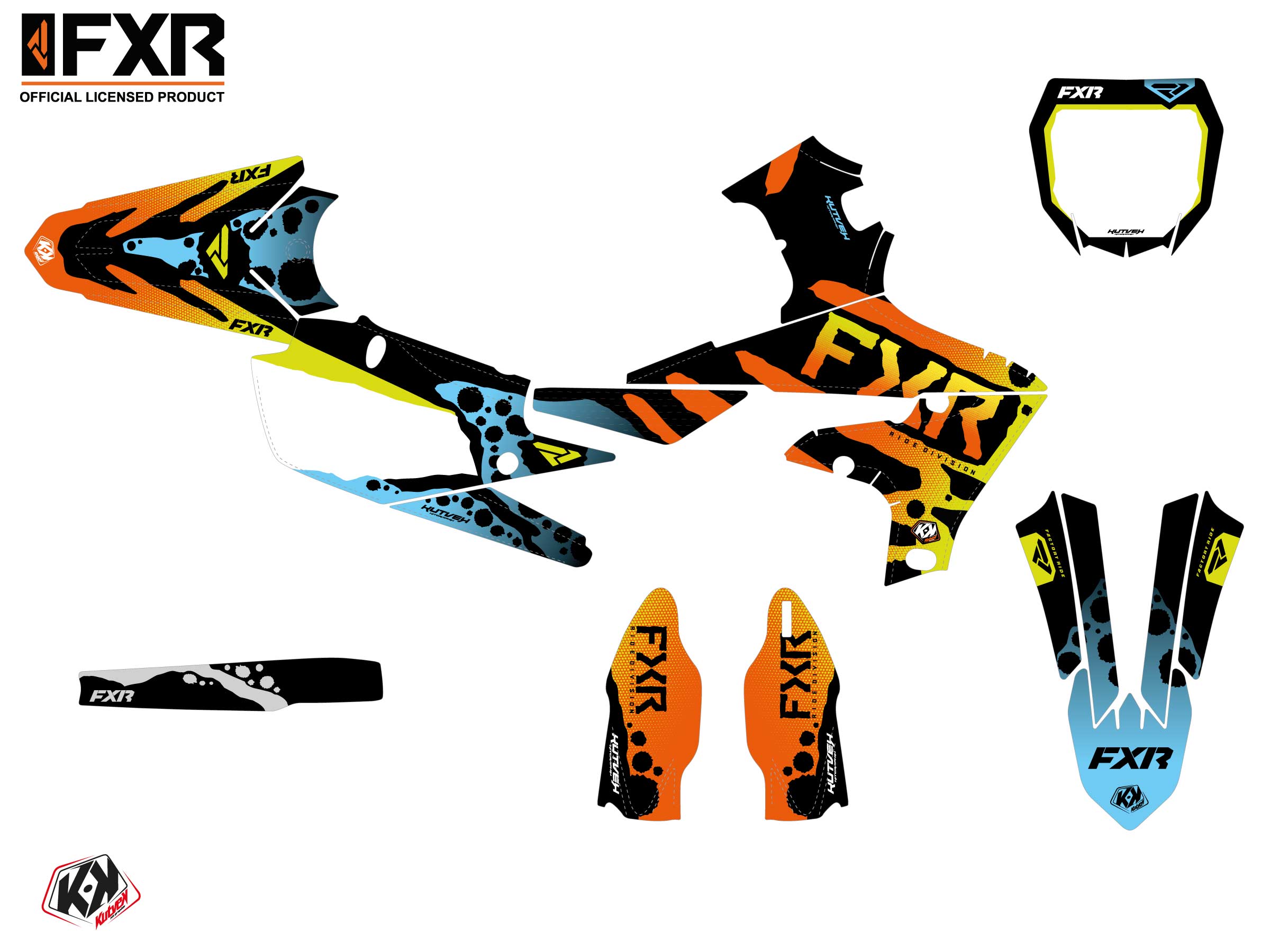 Yamaha Yz 450 F Dirt Bike Fxr Dart Frog Graphic Kit