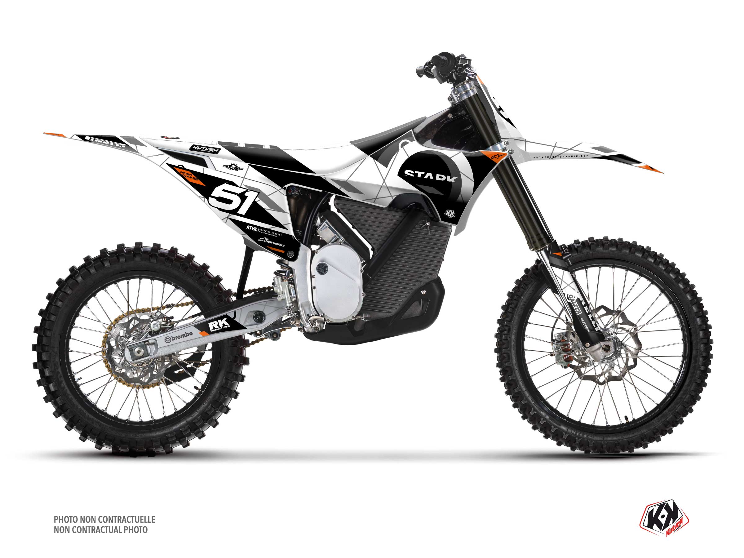 Kit Déco Motocross Dekline Stark Future Varg Blanc