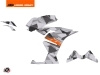 KTM 125 RC Street Bike Delta Graphic Kit Grey Orange