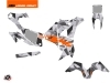 KTM 450 Rally Dirtbike Delta Graphic Kit Grey Orange