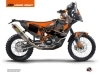 Kit Déco Motocross Delta KTM 450 Rally Noir Orange