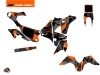 Kit Déco Motocross Delta KTM 450 Rally Noir Orange