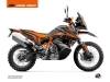 KTM 890 Adventure R Street Bike Delta Graphic Kit Black Orange