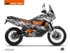 KTM 990 Adventure Street Bike Delta Graphic Kit Grey Orange