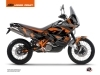 Kit Déco Moto Delta KTM 990 Adventure Noir Orange