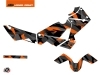 KTM 990 Adventure Street Bike Delta Graphic Kit Black Orange