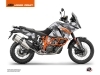 KTM 1090 Adventure R Street Bike Delta Graphic Kit Grey Orange