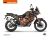 KTM 1090 Adventure R Street Bike Delta Graphic Kit Black Orange