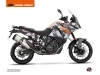 KTM 1090 Adventure Street Bike Delta Graphic Kit Grey Orange