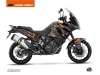 KTM 1290 Super Adventure S Street Bike Delta Graphic Kit Black Orange