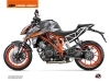 KTM Super Duke 1290 R Street Bike Delta Graphic Kit Grey Orange