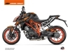 KTM Super Duke 1290 R Street Bike Delta Graphic Kit Black Orange