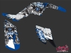 Yamaha 350 Raptor ATV Demon Graphic Kit Blue