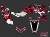 Yamaha 450 YFZ ATV Demon Graphic Kit Red