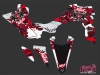 Yamaha 450 YFZ R ATV Demon Graphic Kit Red