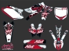 Yamaha 450 YZF Dirt Bike Demon Graphic Kit Red