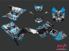 Polaris Scrambler 850-1000 XP ATV Demon Graphic Kit Blue FULL