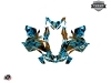 Skidoo Gen 4 Snowmobile Dizzee Graphic Kit Blue
