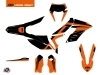 Kit Déco Moto Cross DNA KTM 250 FREERIDE Orange