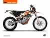 KTM 350 FREERIDE Dirt Bike DNA Graphic Kit White