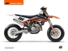 Kit déco Moto Cross DNA KTM 450 SMR Bleu