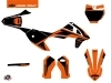 Kit Déco Moto Cross DNA KTM 50 SX Orange