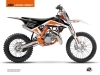 Kit Déco Moto Cross DNA KTM 85 SX Blanc