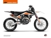 KTM 450 SXF Dirt Bike DNA Graphic Kit White