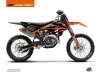 Kit Déco Moto Cross DNA KTM 300 XC Orange 