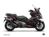 Kymco AK 550 Maxiscooter Energy Graphic Kit Black Red 