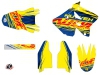 Suzuki 250 RM Dirt Bike Eraser Graphic Kit Blue Yellow LIGHT