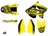 Kit Déco Moto Cross Eraser Suzuki 125 RM Jaune Noir LIGHT