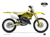 Suzuki 125 RM Dirt Bike Eraser Graphic Kit Yellow Black LIGHT