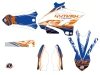 Kit Déco Moto Cross Eraser Yamaha 250 YZ Bleu Orange LIGHT