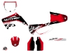 Kit Déco Moto Cross Eraser Honda 125 CR Rouge Blanc