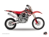 Kit Déco Moto Cross Eraser Honda 125 CR Rouge Blanc