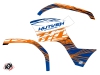 Kit Déco Quad Eraser Yamaha 125 Grizzly Bleu Orange