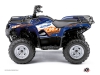 Yamaha 125 Grizzly ATV Eraser Graphic Kit Blue Orange